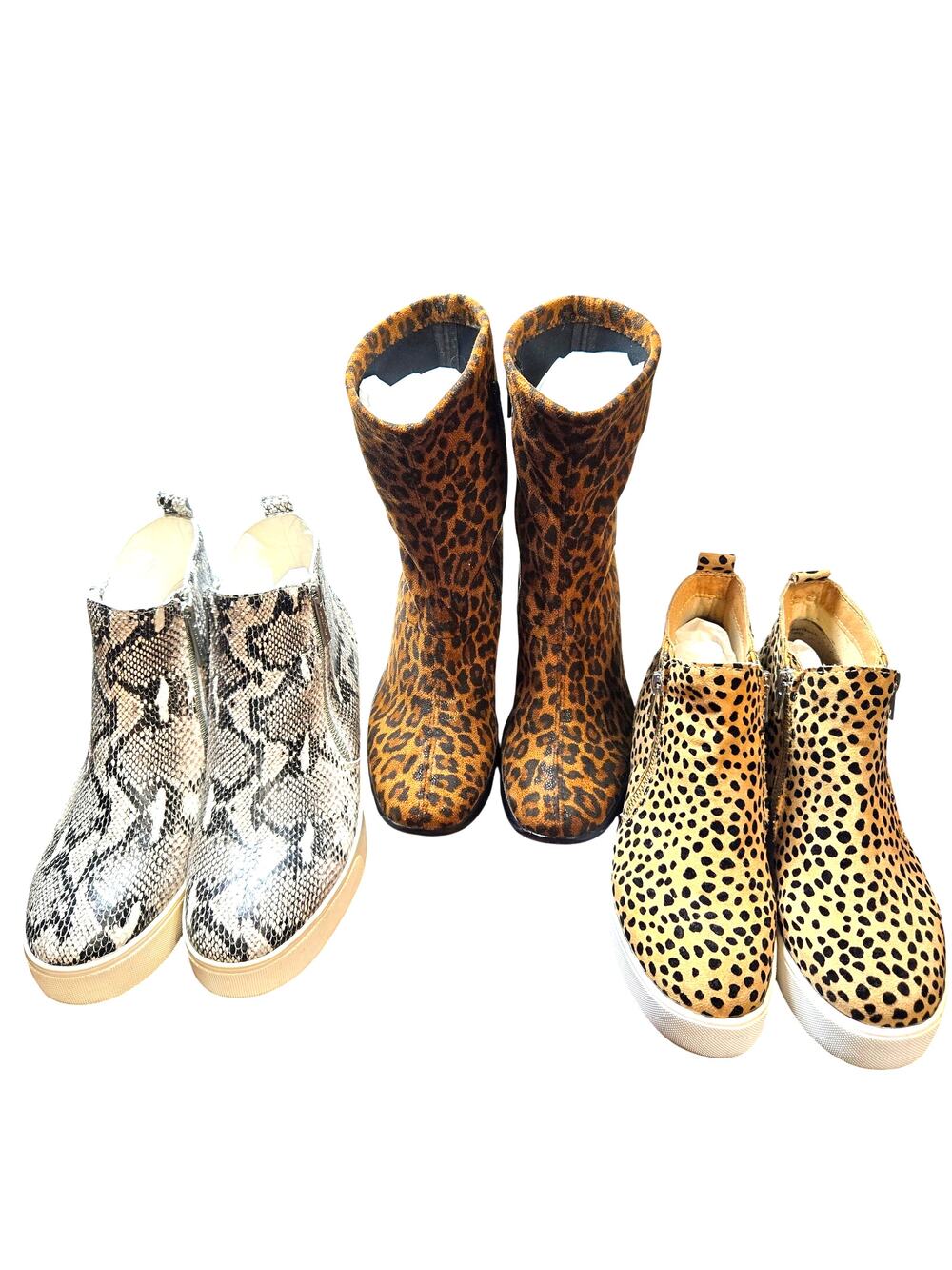 SODA + More Size 6.5 Women's High Top Ankle Boots Lot 3 Pairs Bulk Shoes 6 1/2